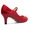 Classic Low Mid Heels Mary Jane Pumps - Adorable Round Toe Vintage Retro Women Shoes